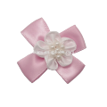 custom make colorful white flower shape set beads satin flowers artificial